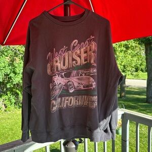 Hollister West‎ Coast Cruiser Graphic Crewneck - Dark Gray